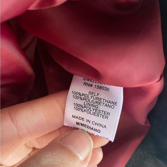 Love tree black women's biker jacket - Picture 4 of 12